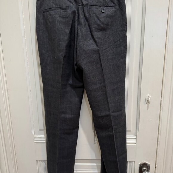 Dark grey plaid Banana Republic Mens' Trousers - Picture 2 of 3